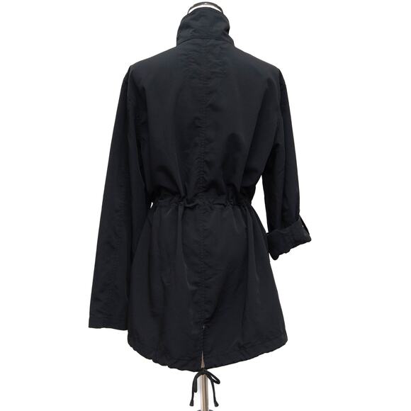 Sanctuary Black Anorak Utility Rain Jacket Size Medium - Picture 3 of 11